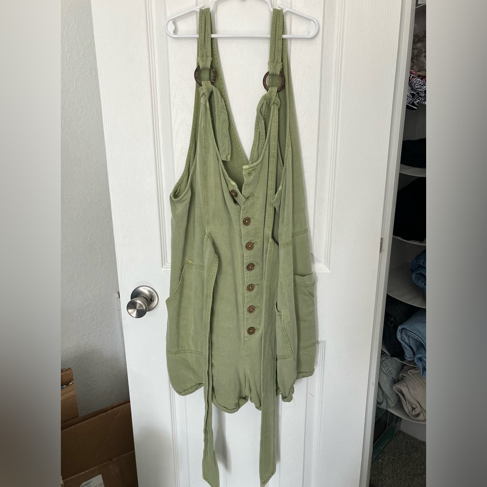 Free People Memphis romper overall shortalls - Picture 2 of 14